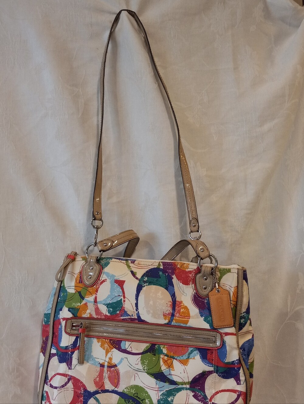 Coach Crossbody Large Tote Stamped C - Picture 7 of 10